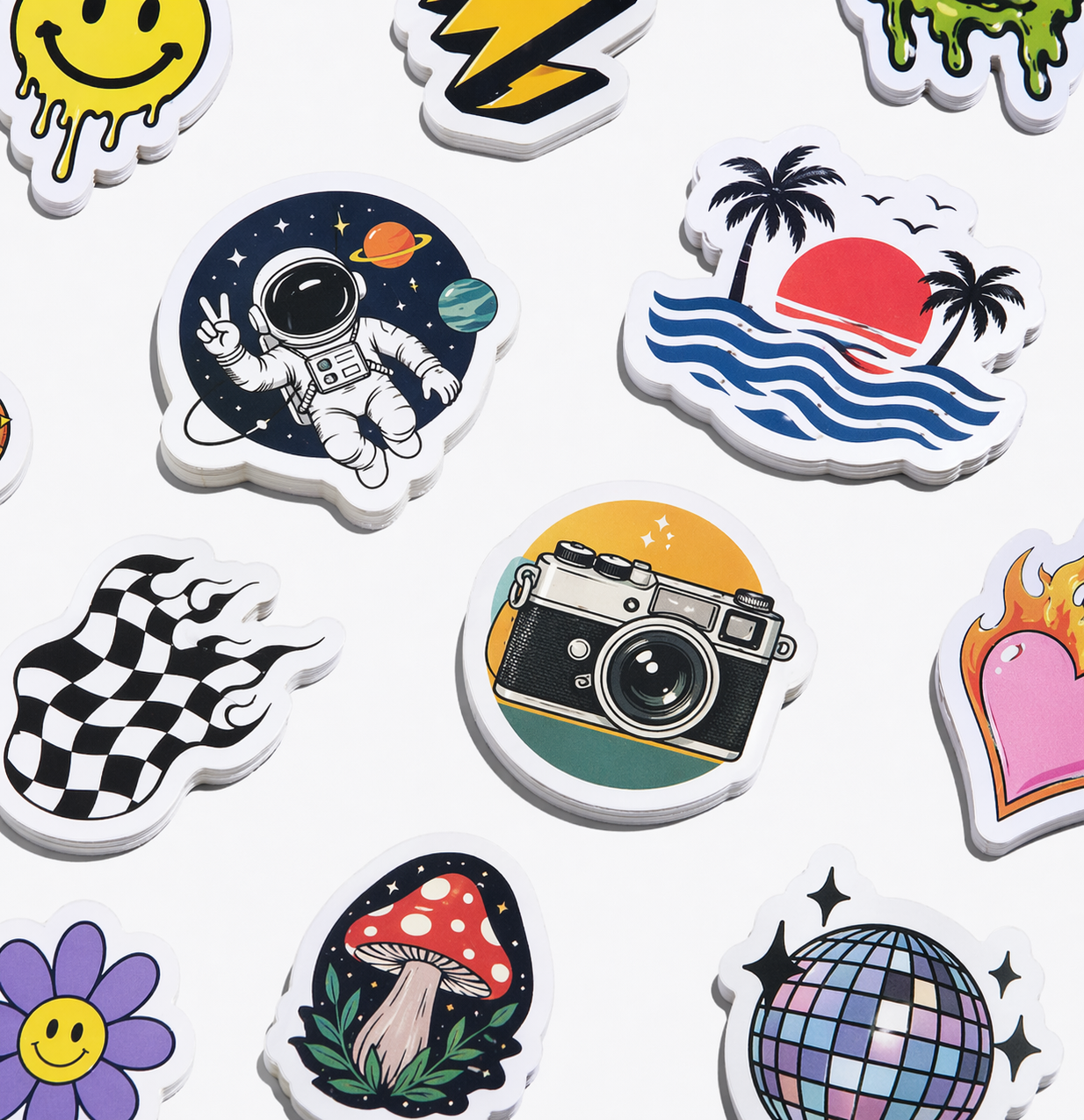 Stickers découpés à la forme